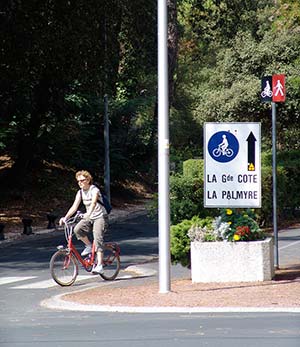 Cycle path network in Charente-Maritime near Arvert campsite