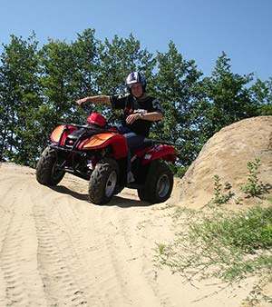 Quad tour around the campsite in Charente-Maritime