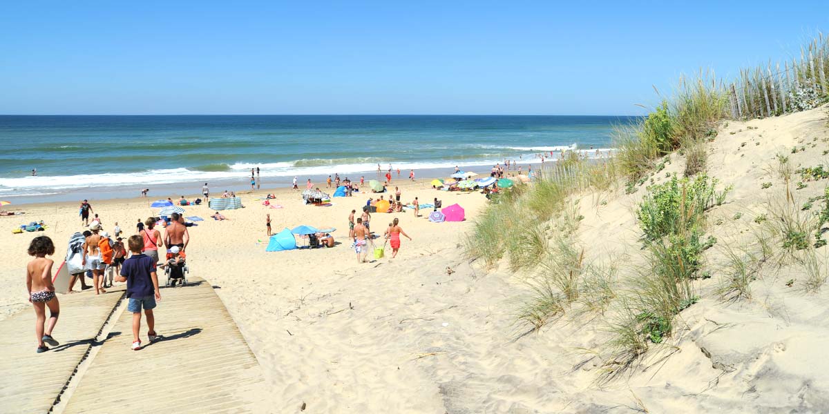 Fine sandy beach in Charente Maritime near the campsite