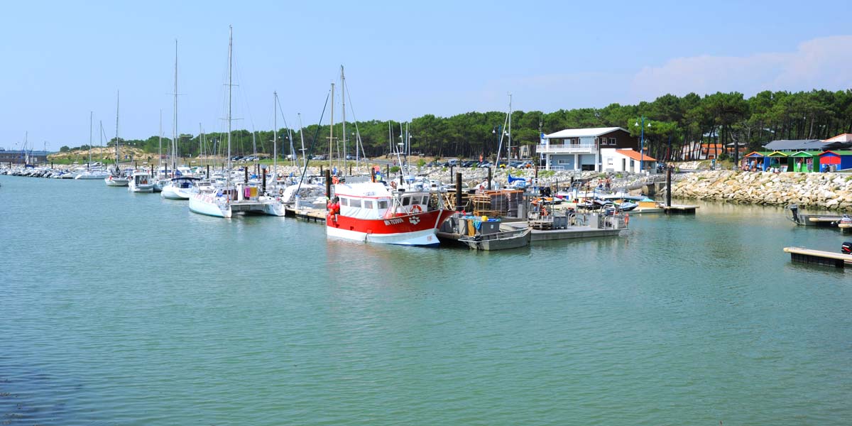 The port of La Palmyre near the campsite in Charente Maritime